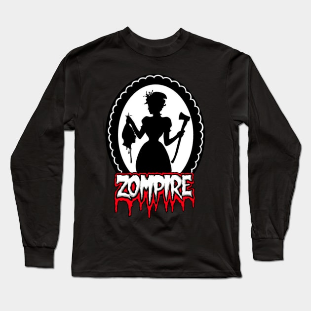 Lizzie Borden Cameo Long Sleeve T-Shirt by ZompireInc